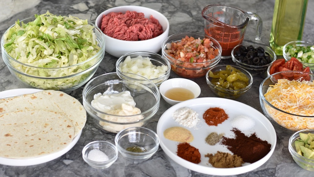ingredients for taco salad