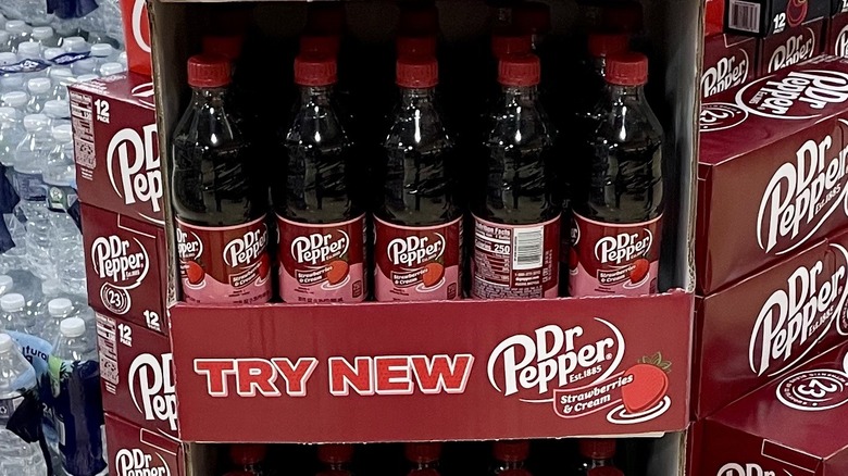 Display of Dr Pepper 